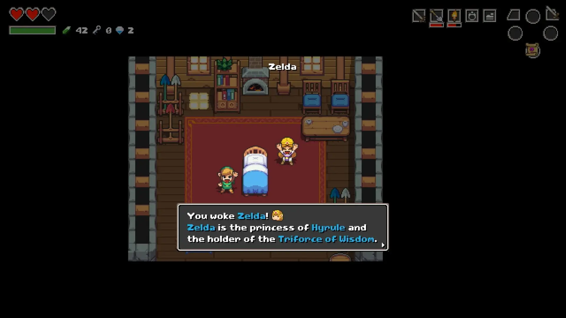 Screenshot from Cadence of Hyrule